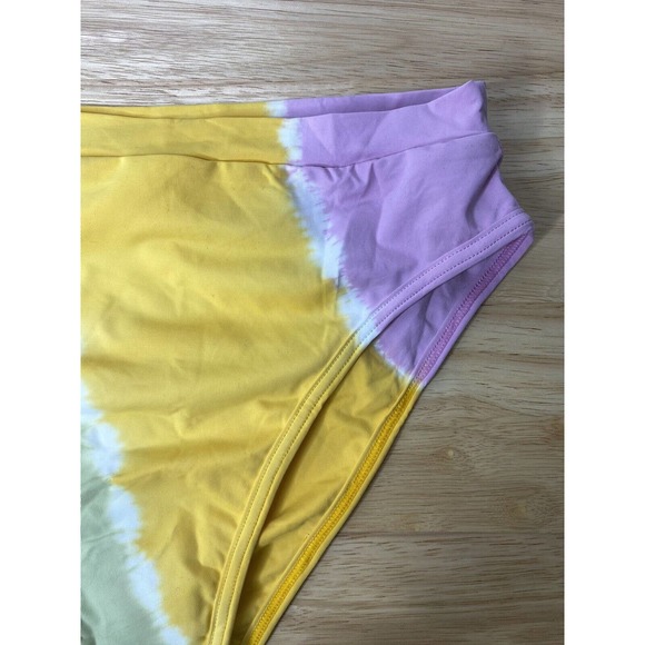 NWT L*Space Womens Frenchi Printed High Waisted Bikini Bottoms Size Medium‎ $110 - Picture 6 of 11